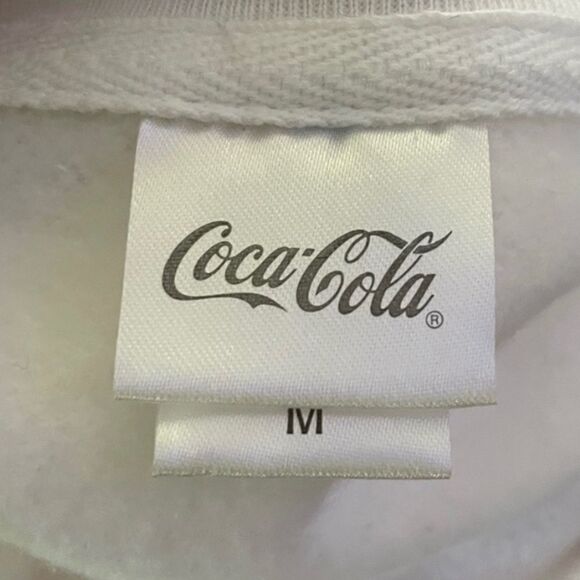 Coca Cola Slouchy Sweatshirt Cropped  Midriff Size Medium - Picture 5 of 5